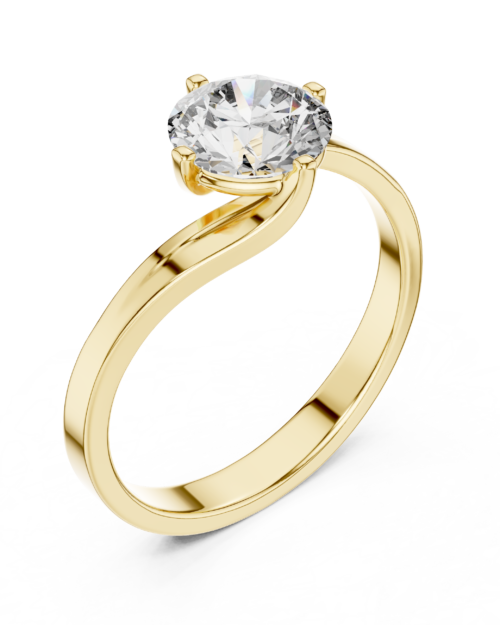 Twist Solitaire Ring Design