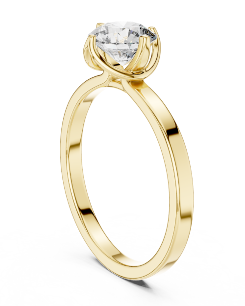 Tulip Solitaire Ring Design
