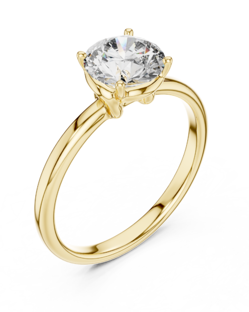 Twisted Crown Solitaire Ring Design
