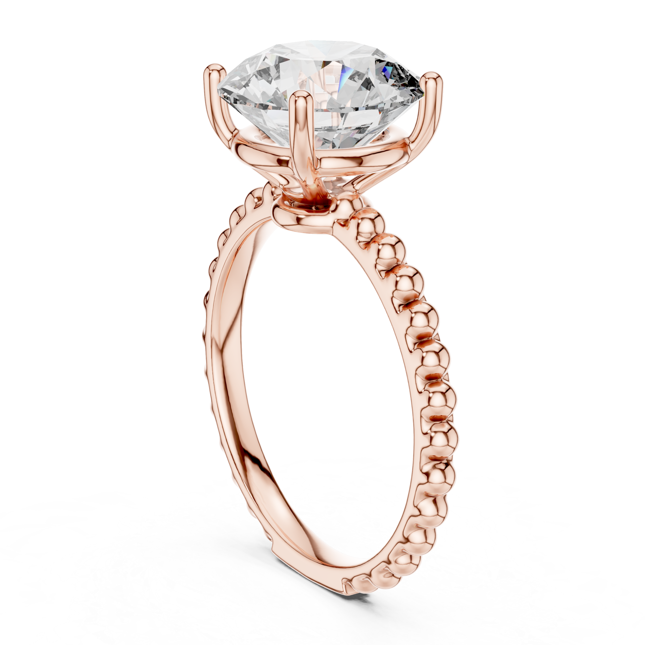 Beaded Solitaire Ring Design - Image 5