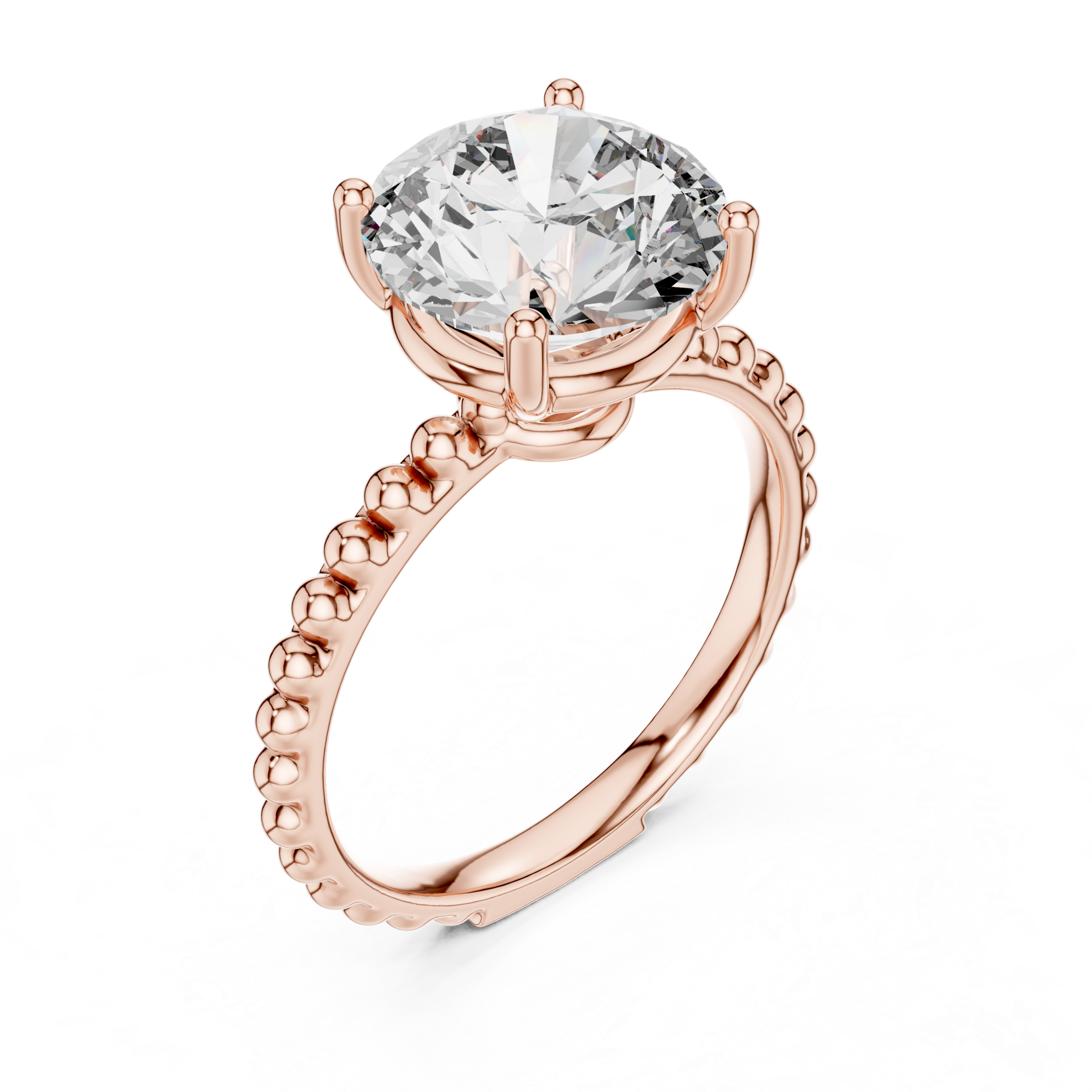 Beaded Solitaire Ring Design - Image 6