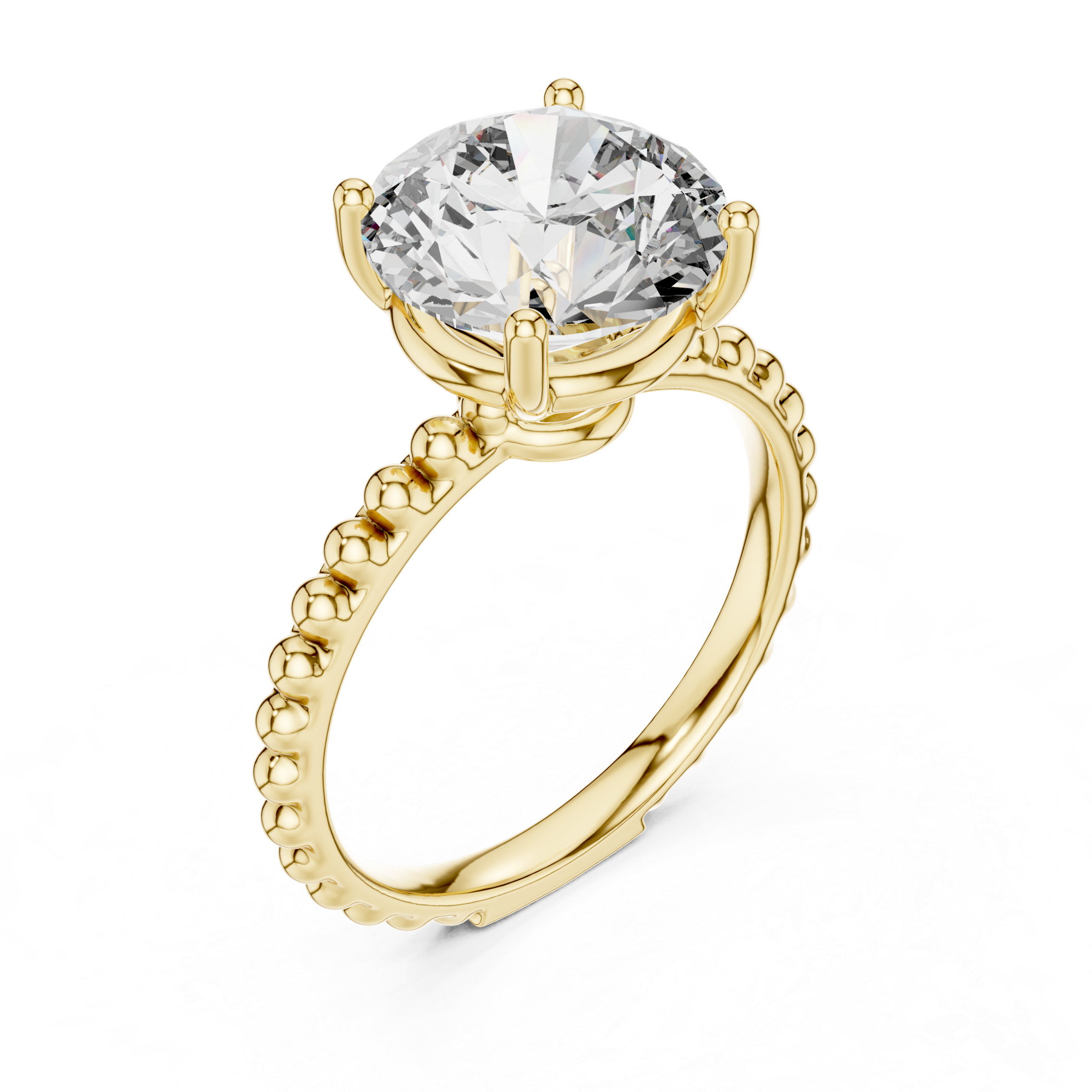 Beaded Solitaire Ring Design - Image 10