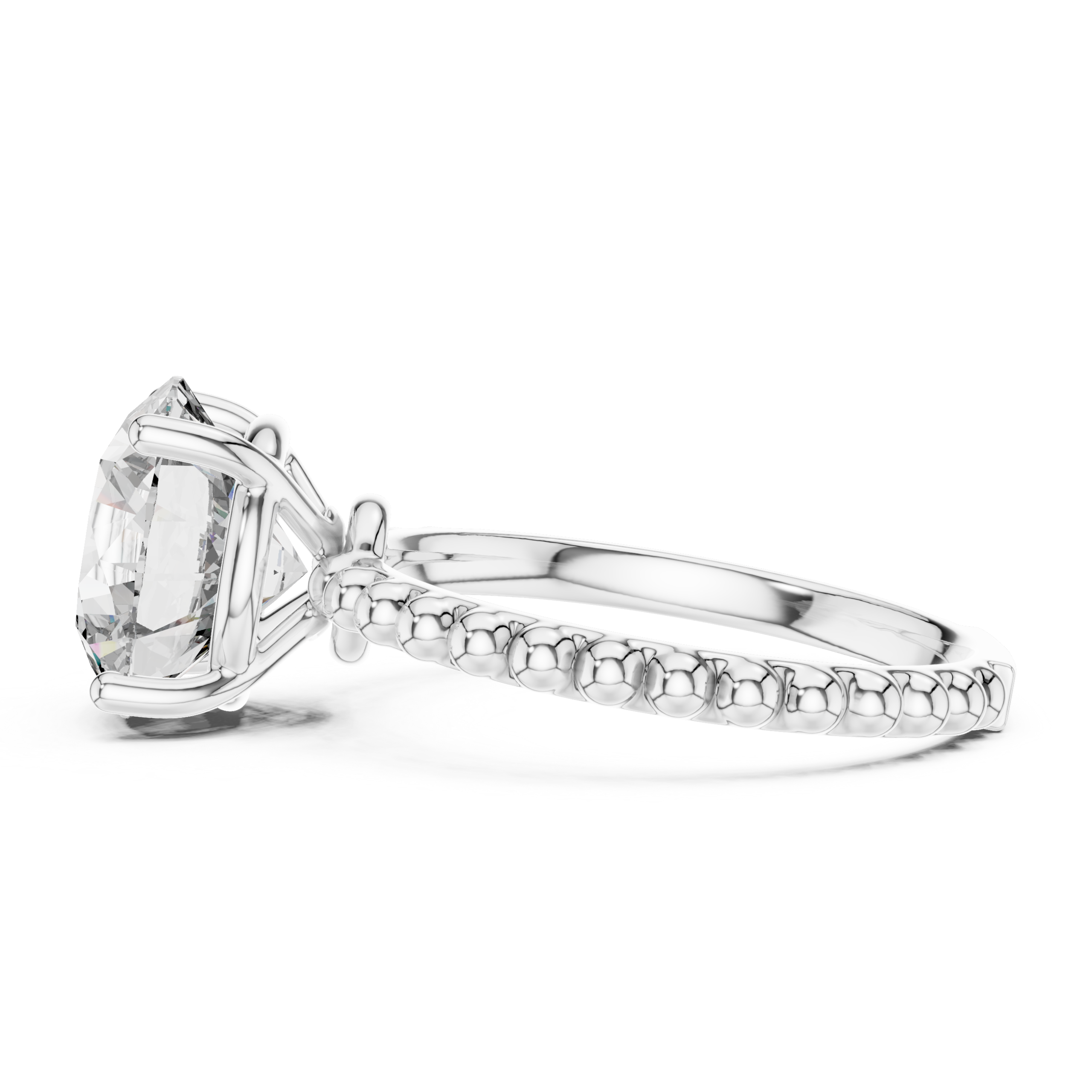 Beaded Solitaire Ring Design - Image 3