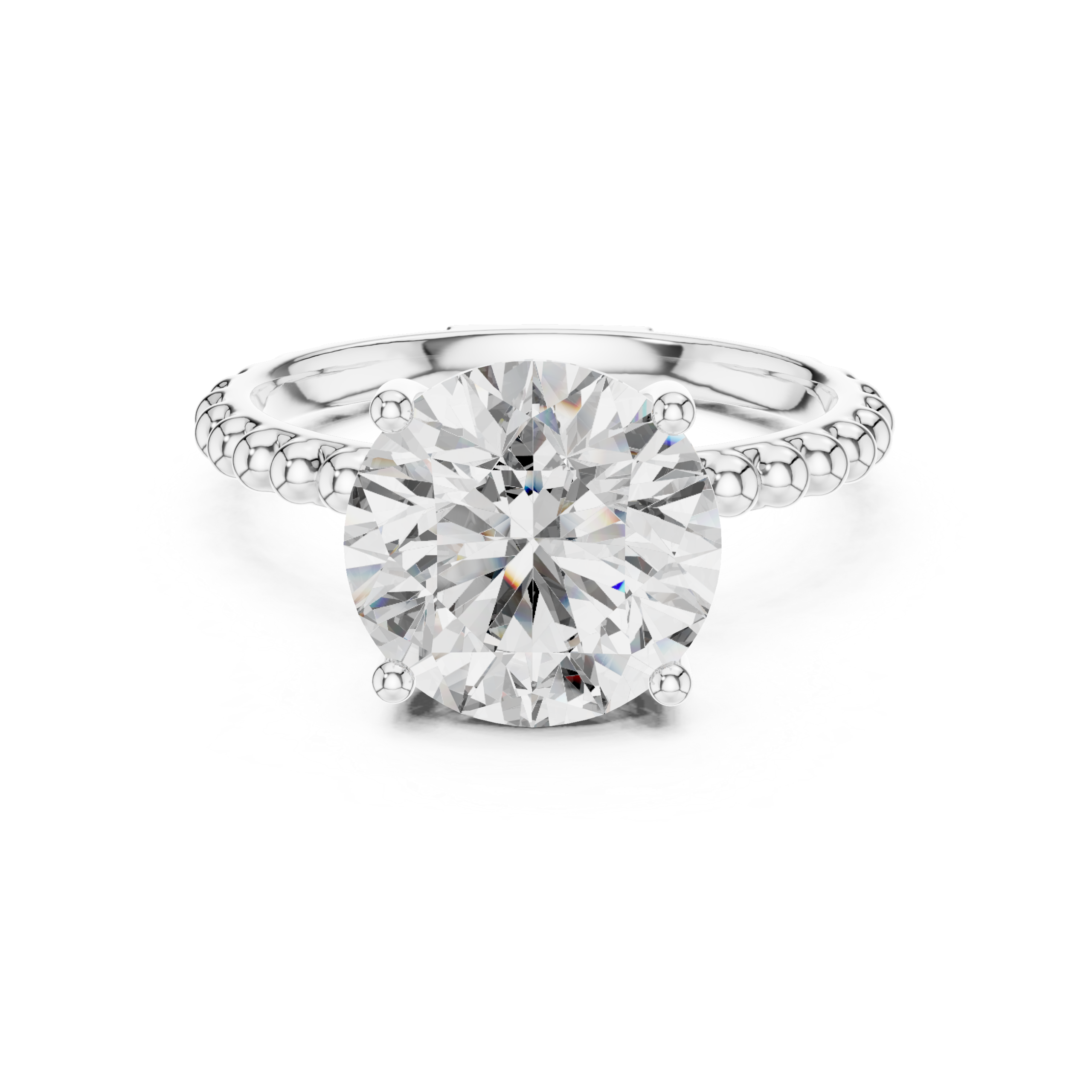 Beaded Solitaire Ring Design - Image 4