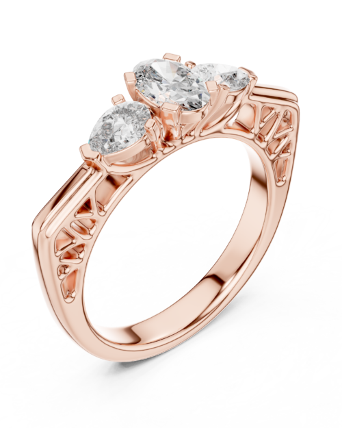 Classic Three Stone Ring Design
