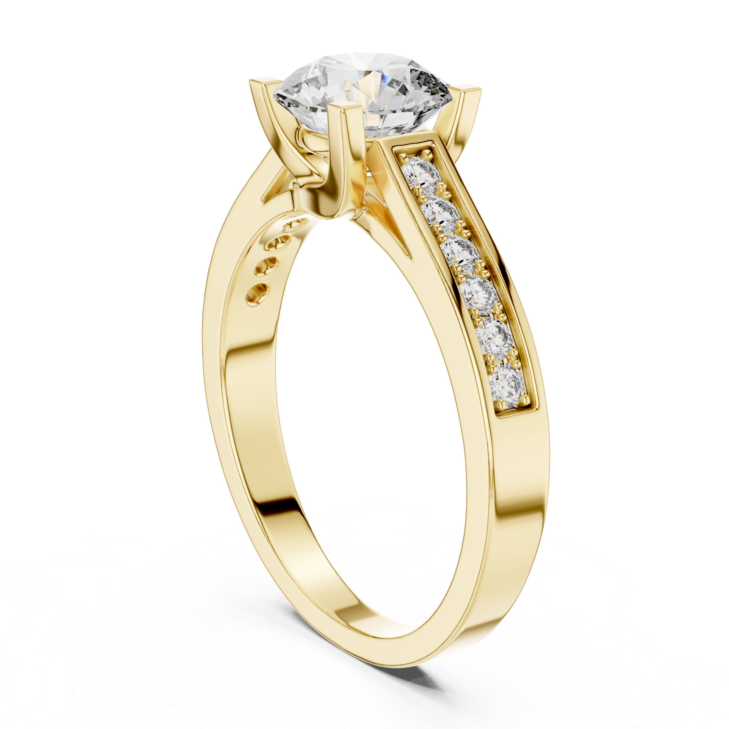Channel Set Solitaire Ring Design - Image 3