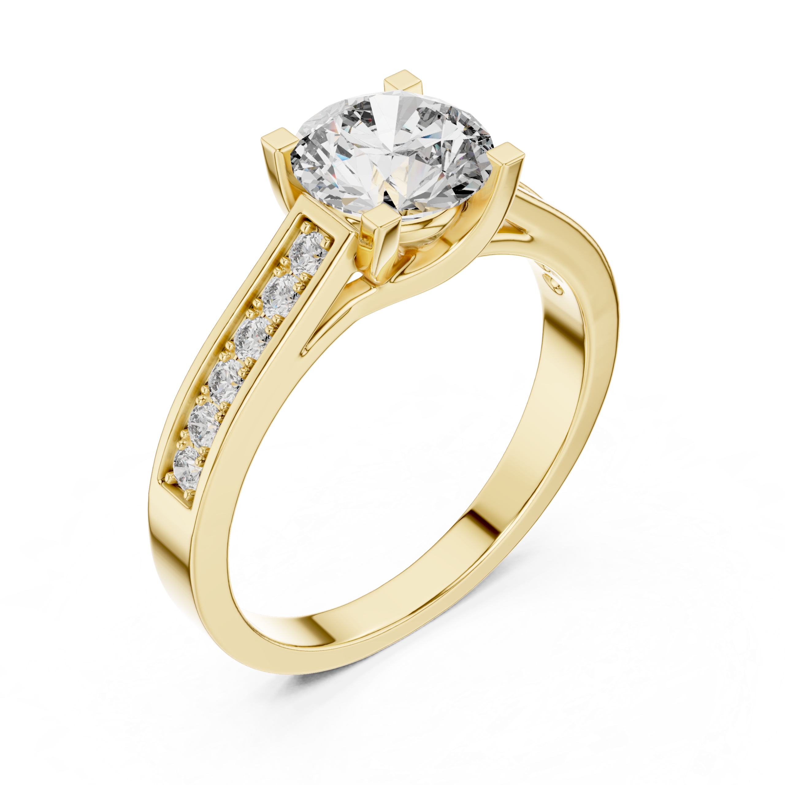 Channel Set Solitaire Ring Design - Image 2