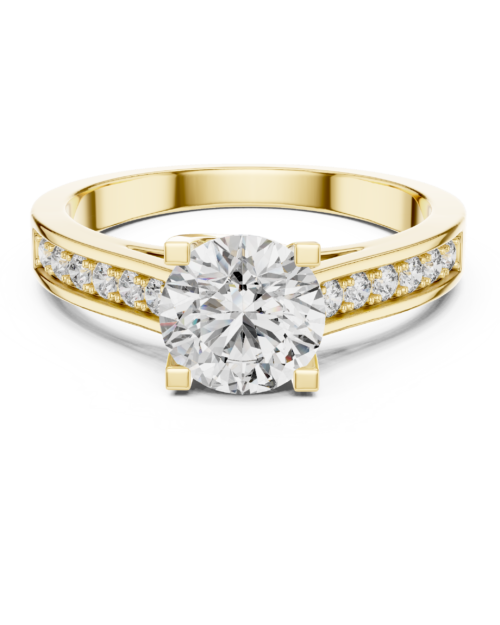 Channel Set Solitaire Ring Design