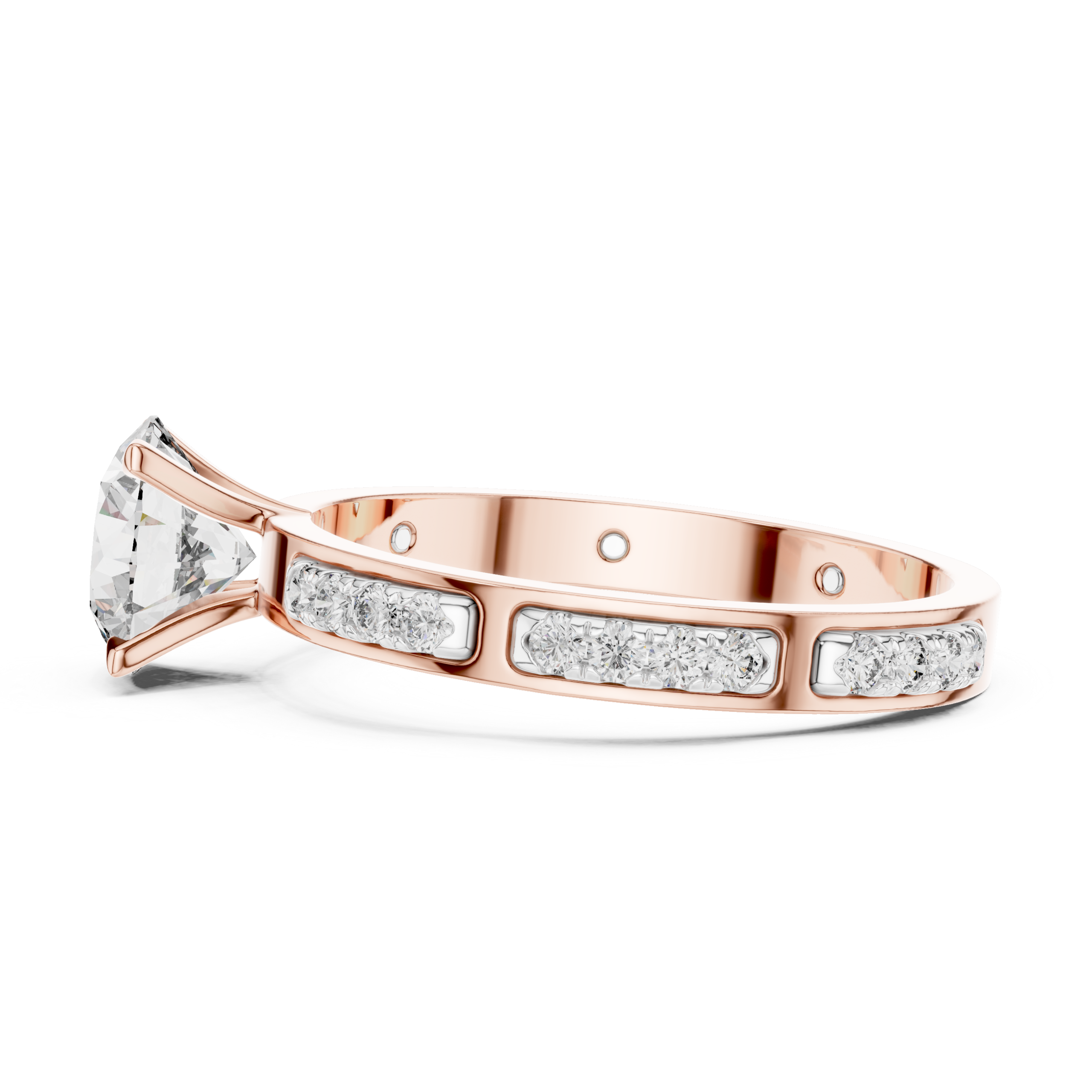 Bezel Accent Solitaire Ring Design - Image 7