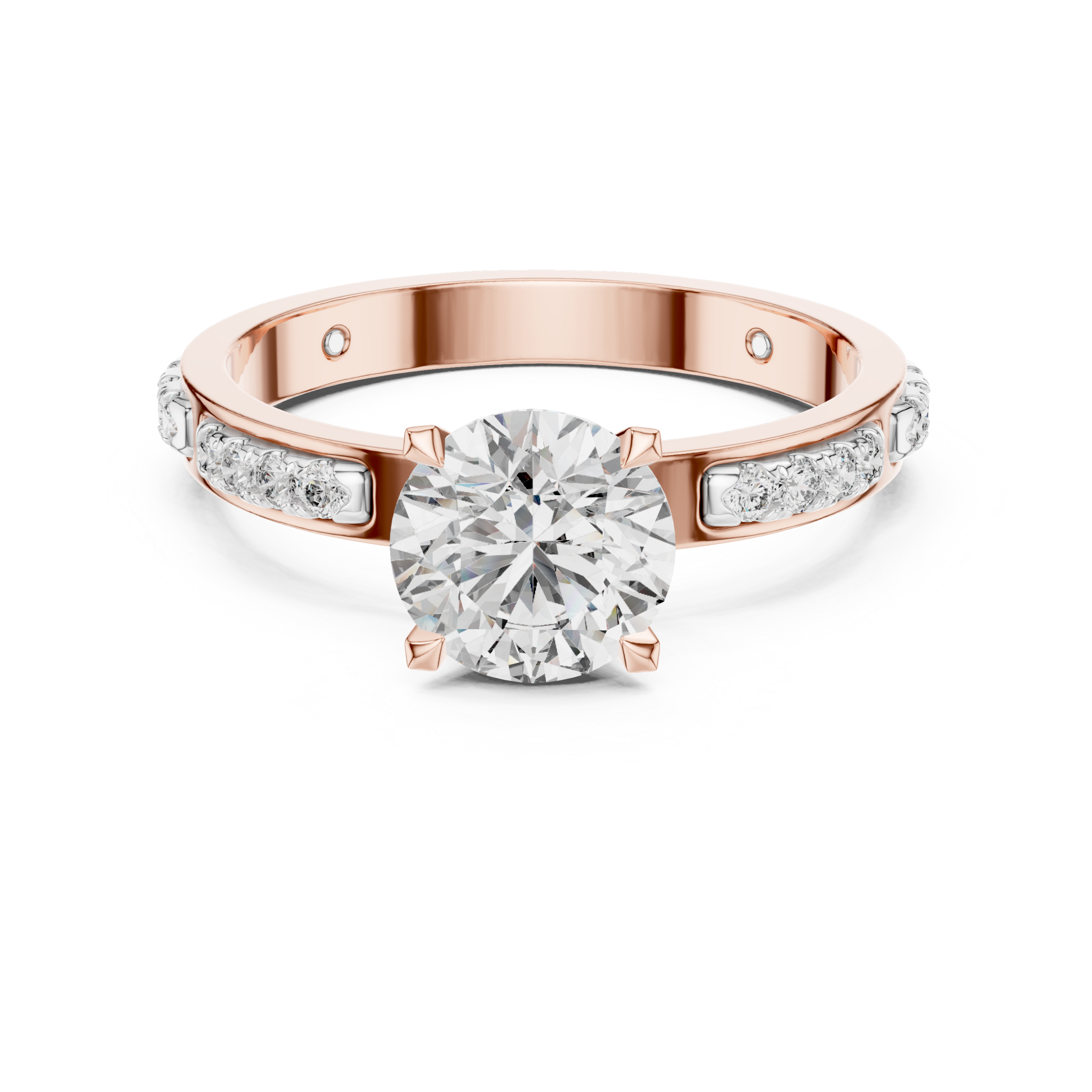 Bezel Accent Solitaire Ring Design - Image 8