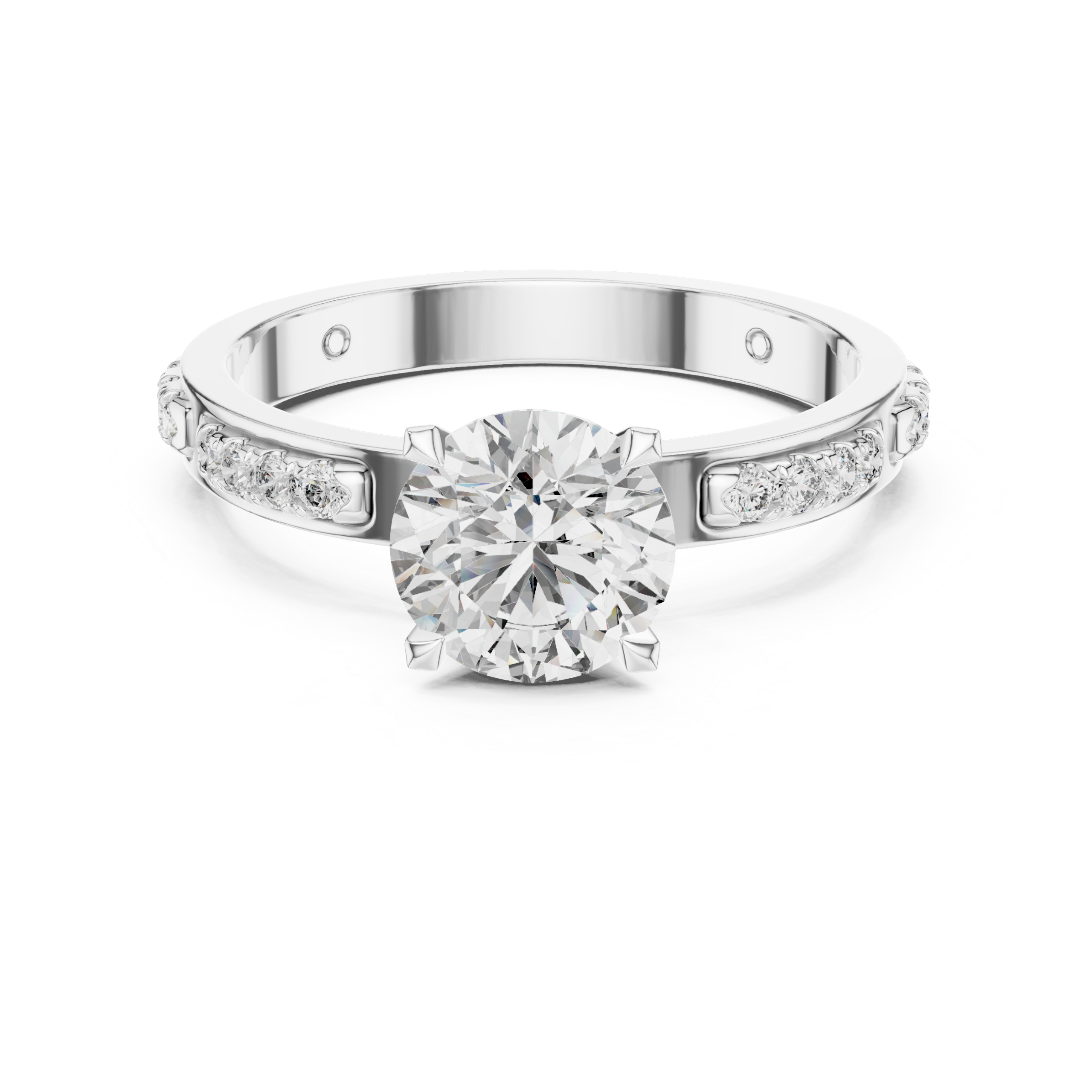 Bezel Accent Solitaire Ring Design - Image 12