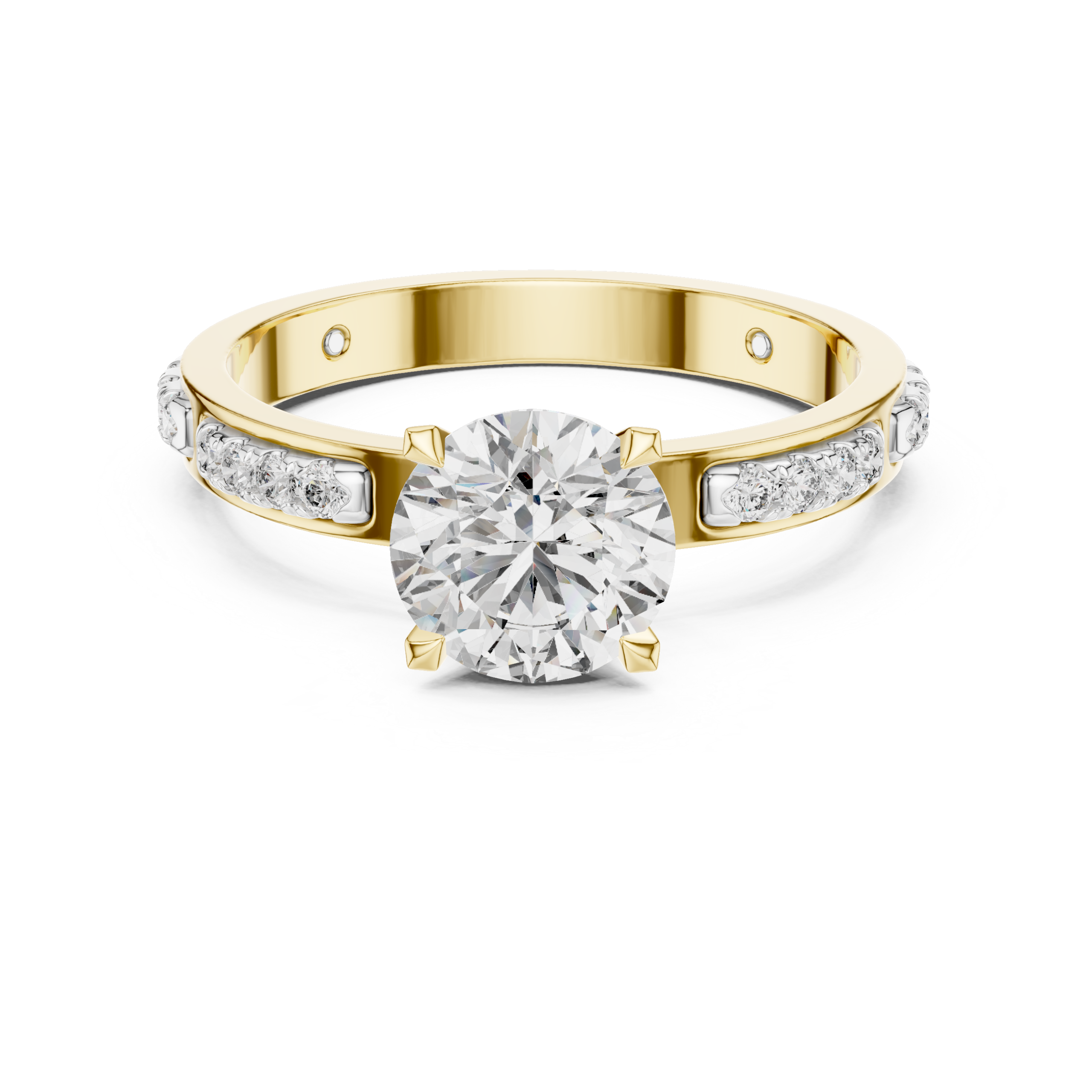Bezel Accent Solitaire Ring Design