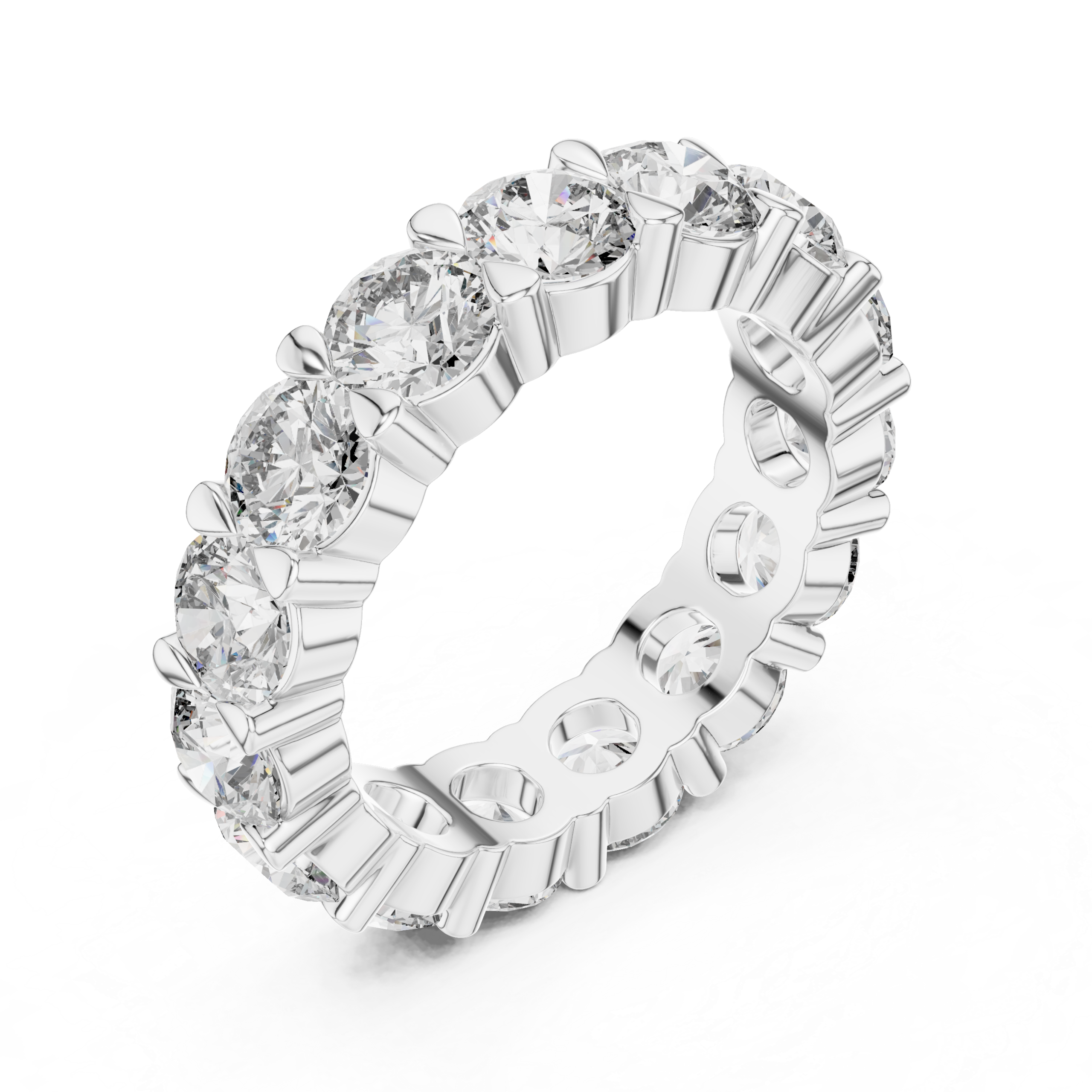Classic Oval Eternity Ring Design - Image 6