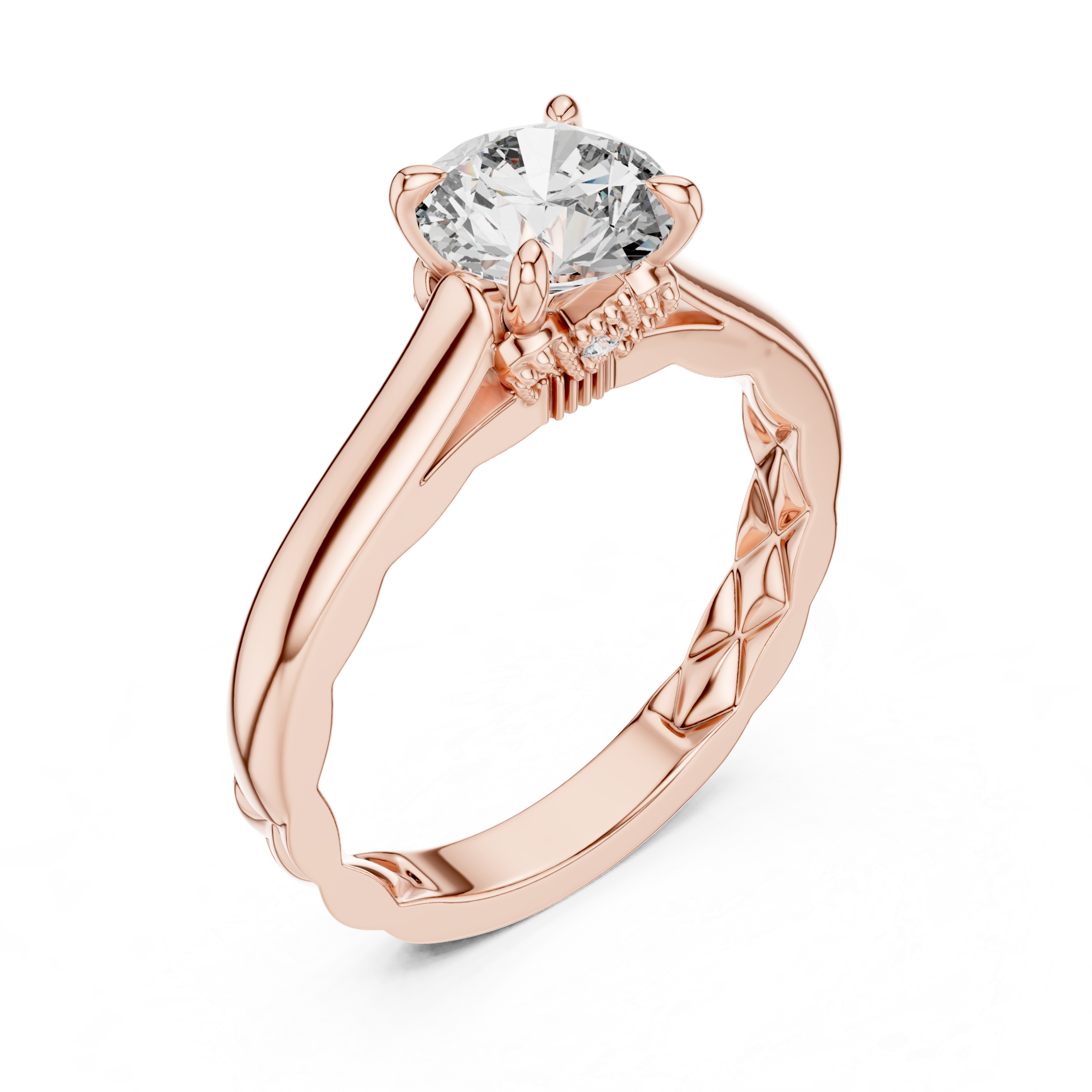 Floral Heritage Solitaire Ring Design - Image 6
