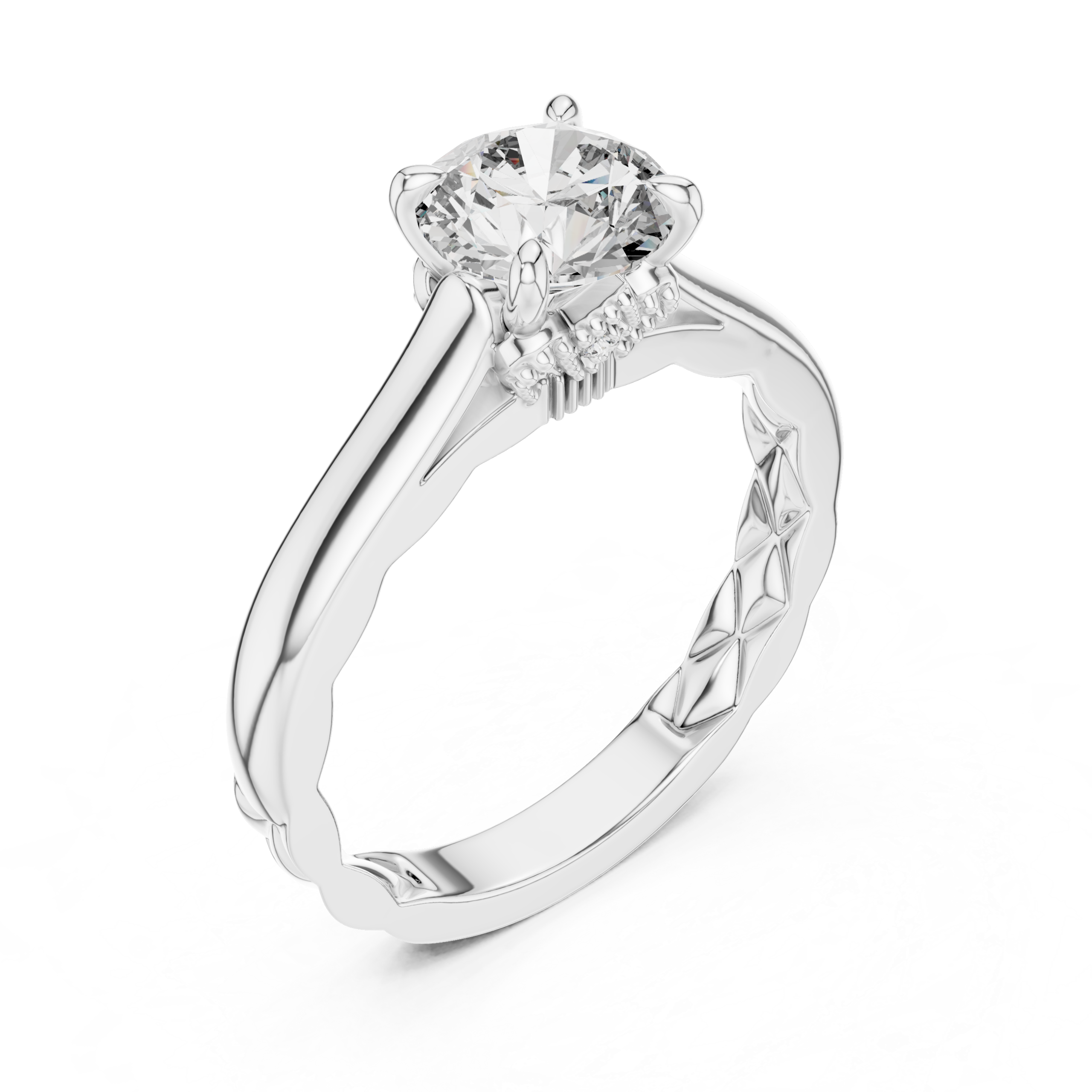 Floral Heritage Solitaire Ring Design - Image 10