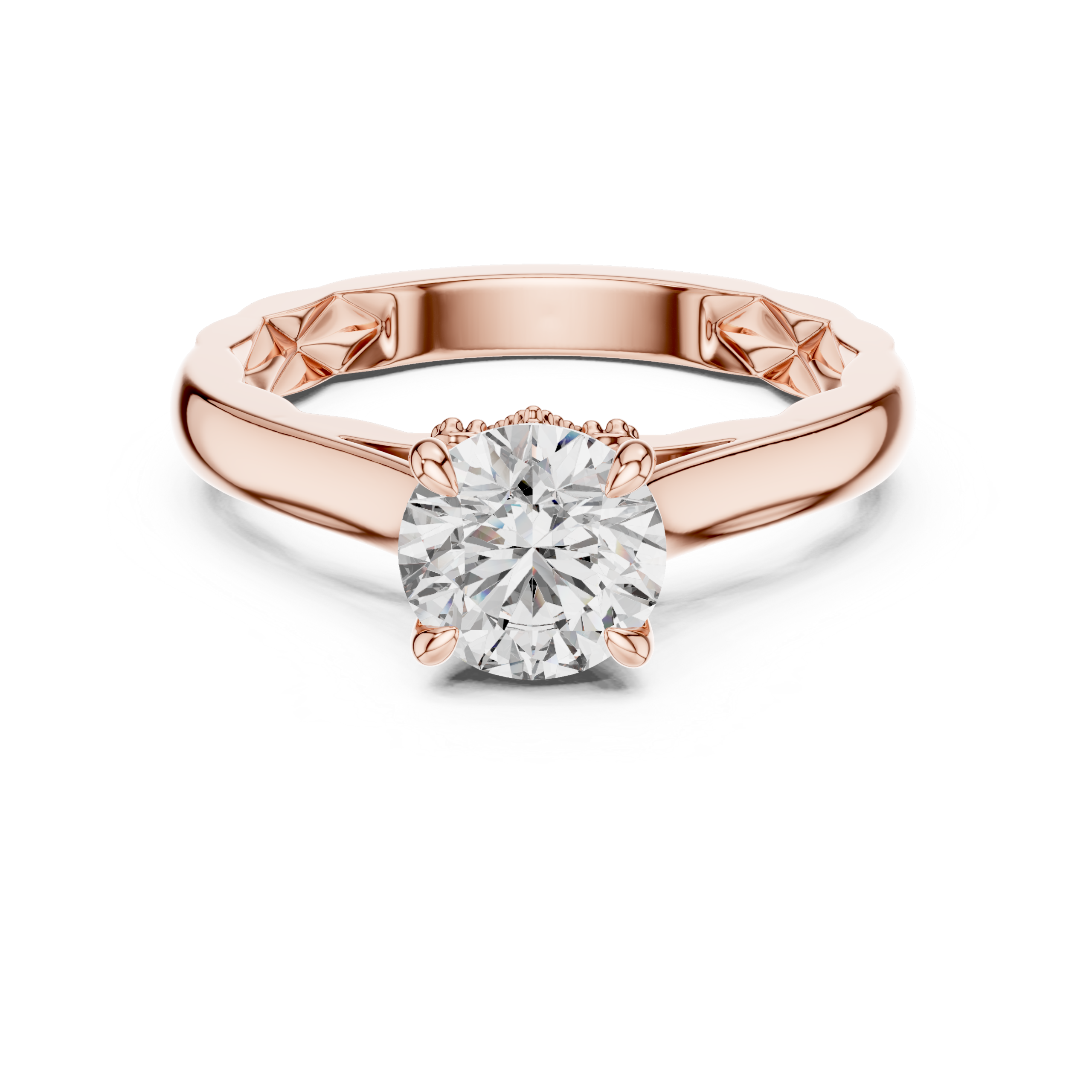 Floral Heritage Solitaire Ring Design - Image 8