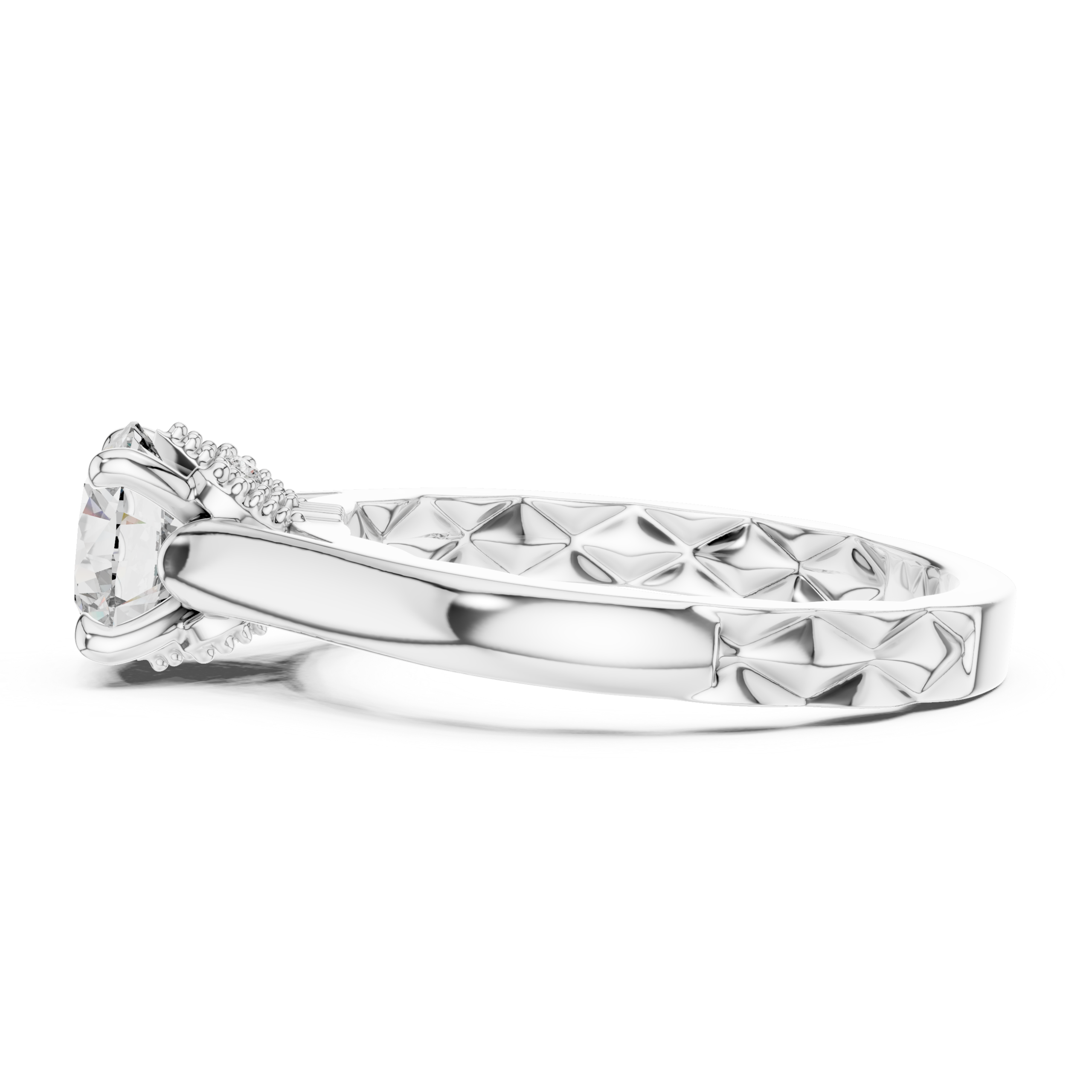 Floral Heritage Solitaire Ring Design - Image 11