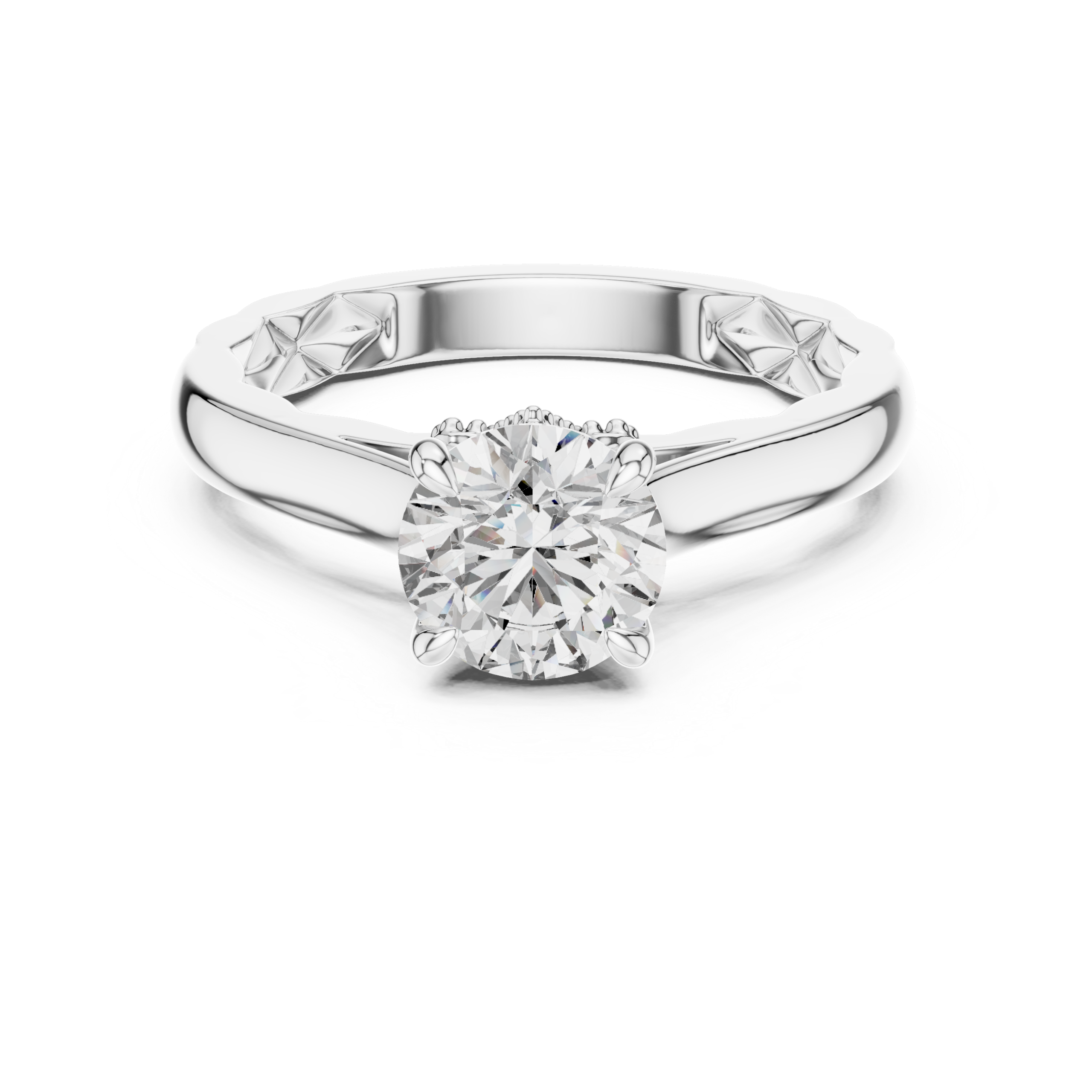 Floral Heritage Solitaire Ring Design - Image 12