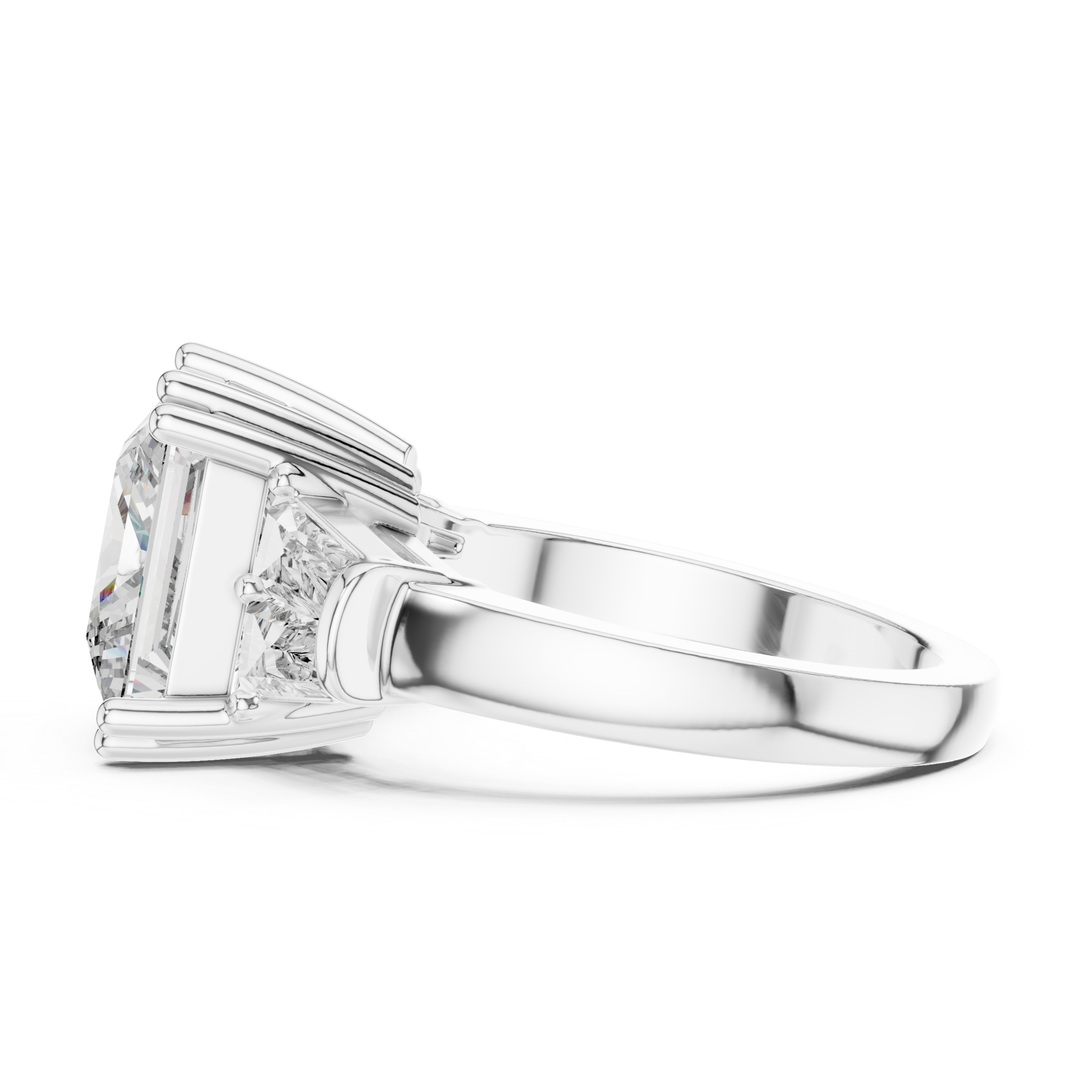 Princess Three Stone Ring Design - Image 11