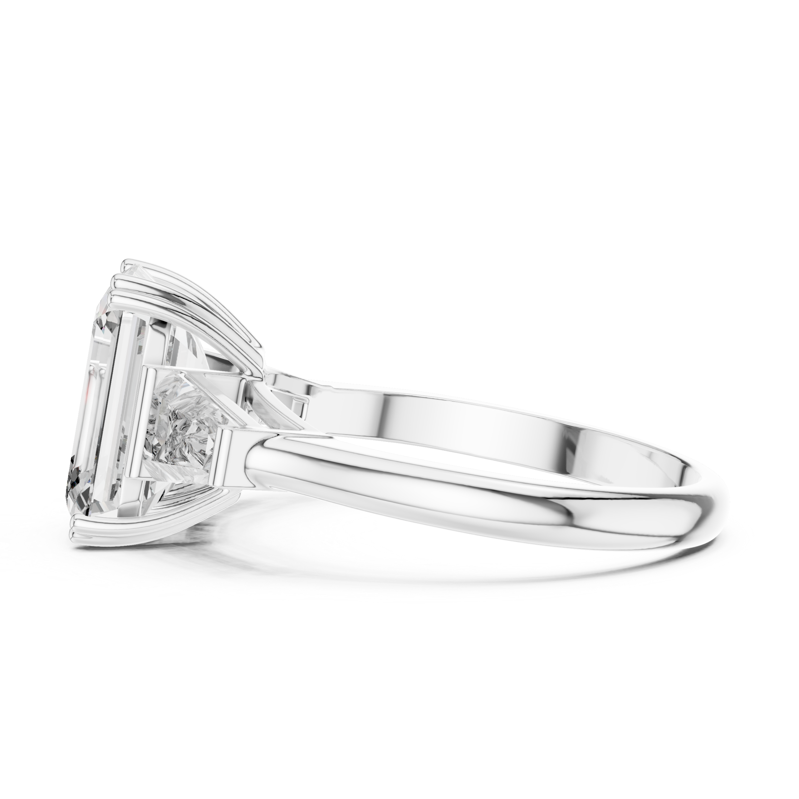 Emerald Three Stone Ring Design - Image 7