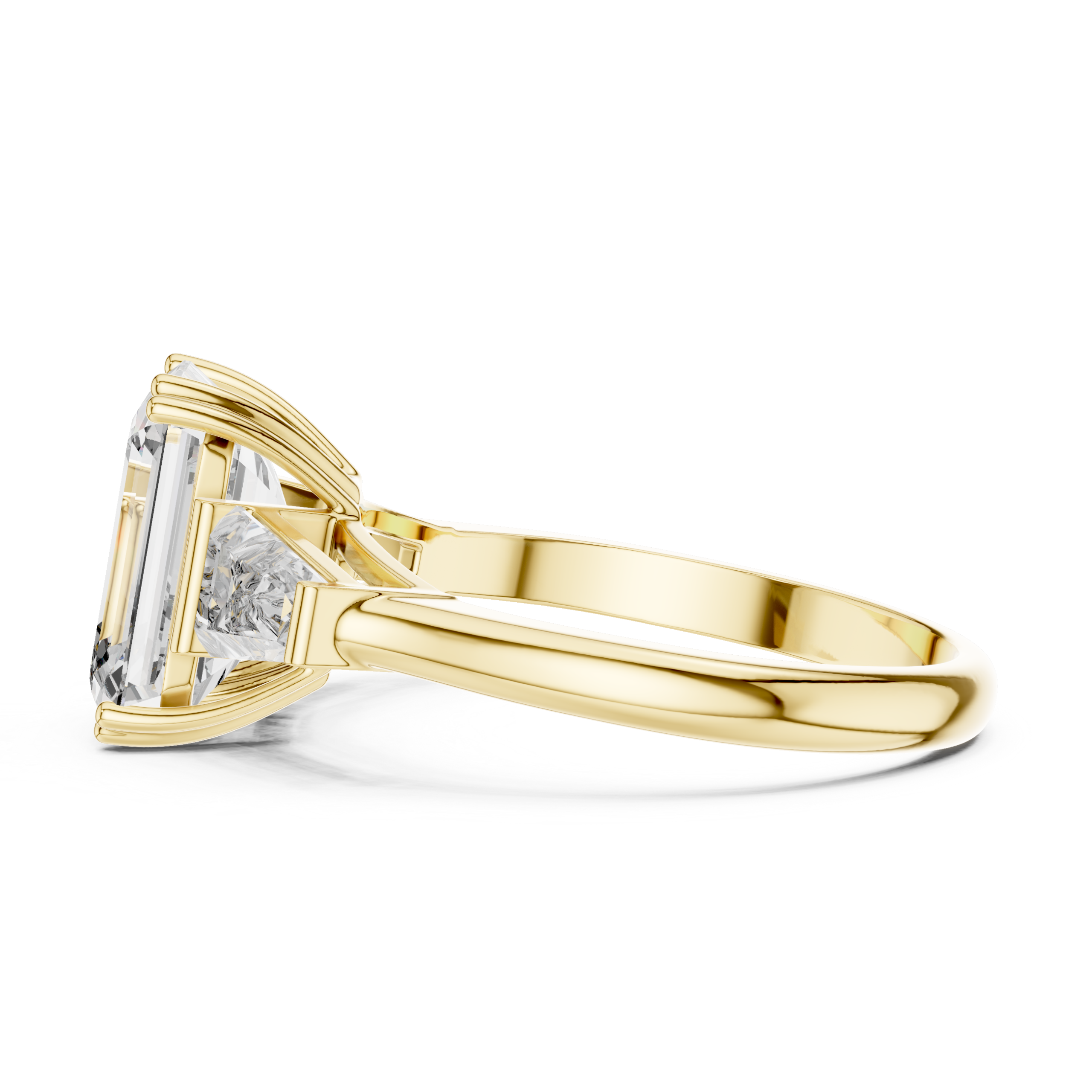 Emerald Three Stone Ring Design - Image 11