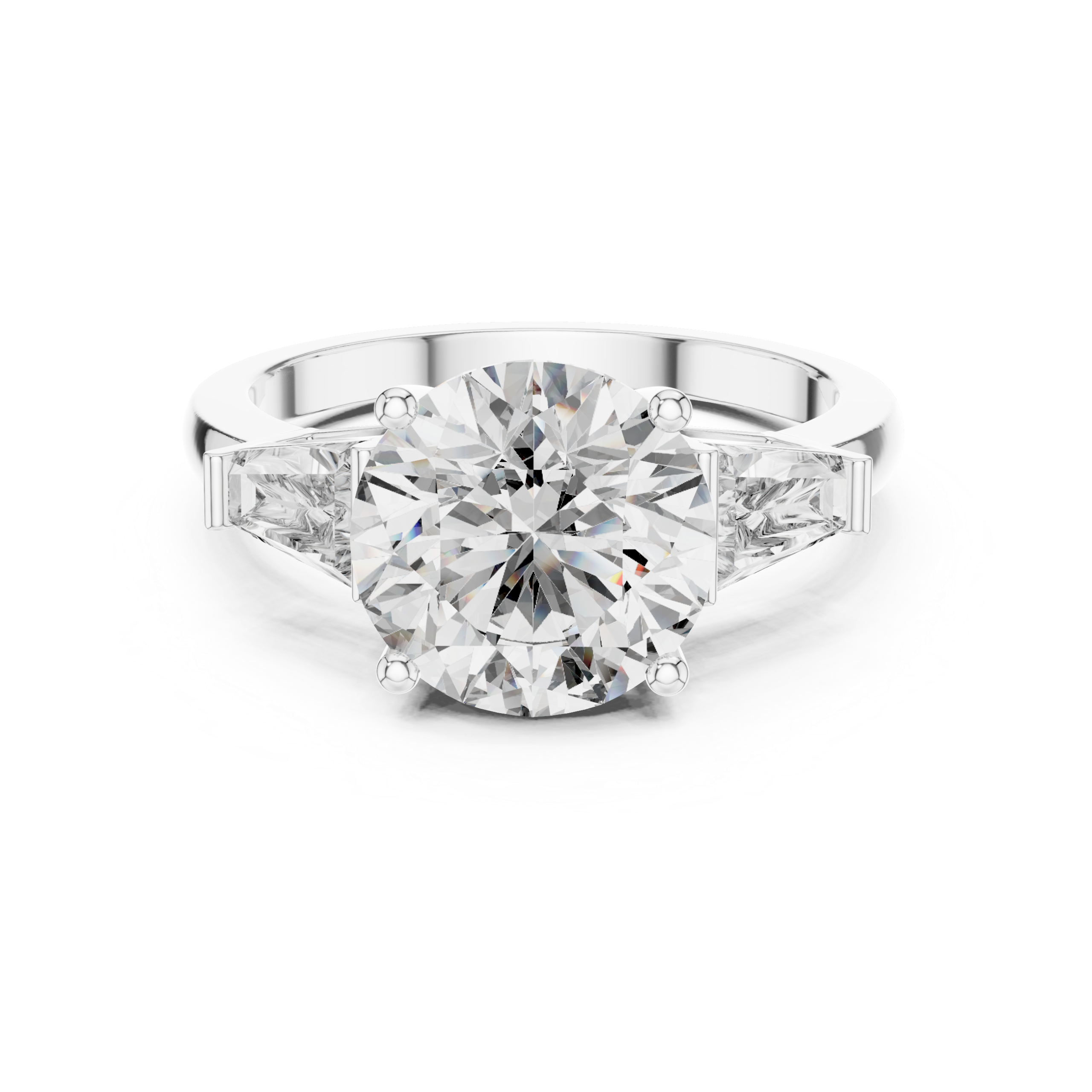 Round Three Stone Ring Design - Image 12