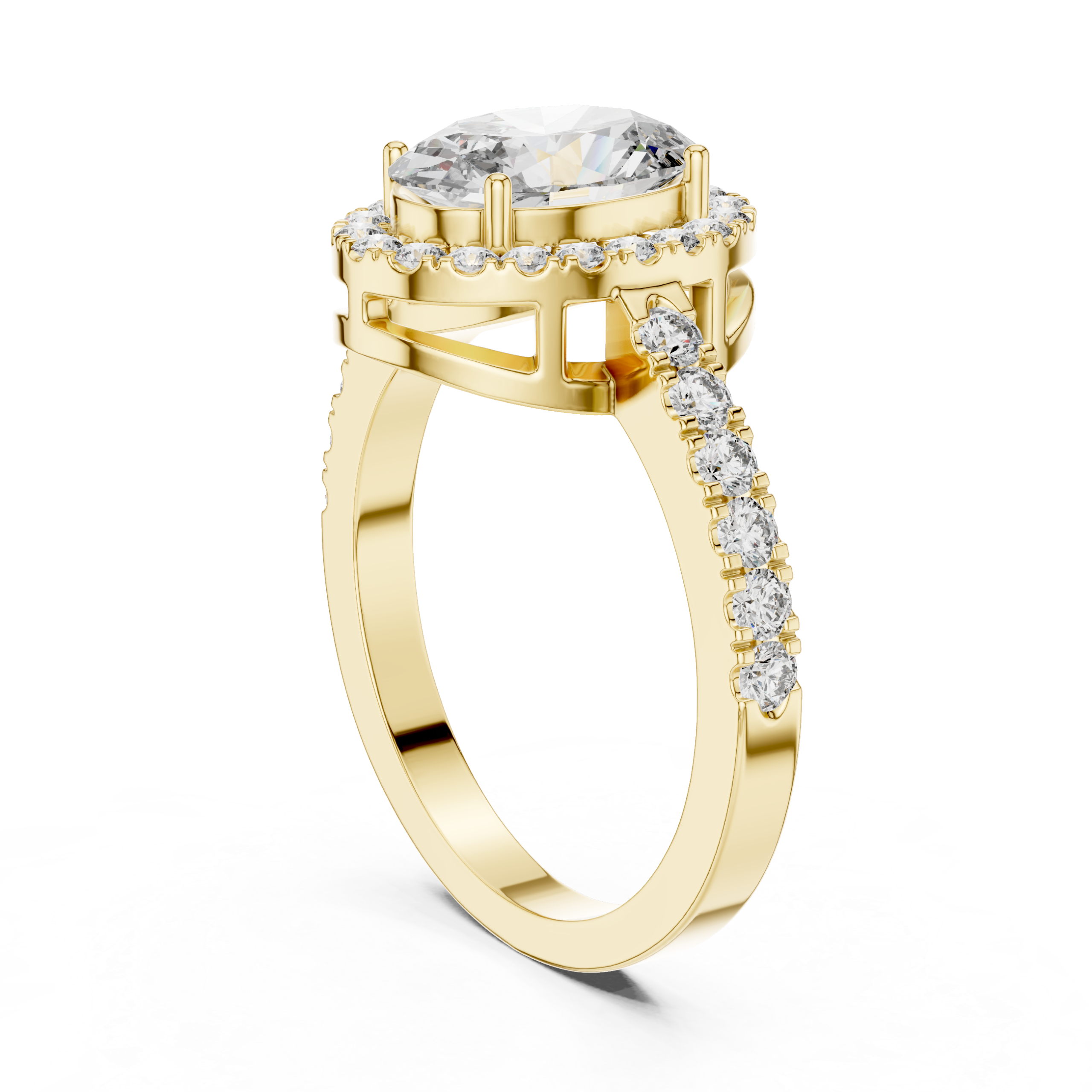 Oval Halo Ring Design - Image 9