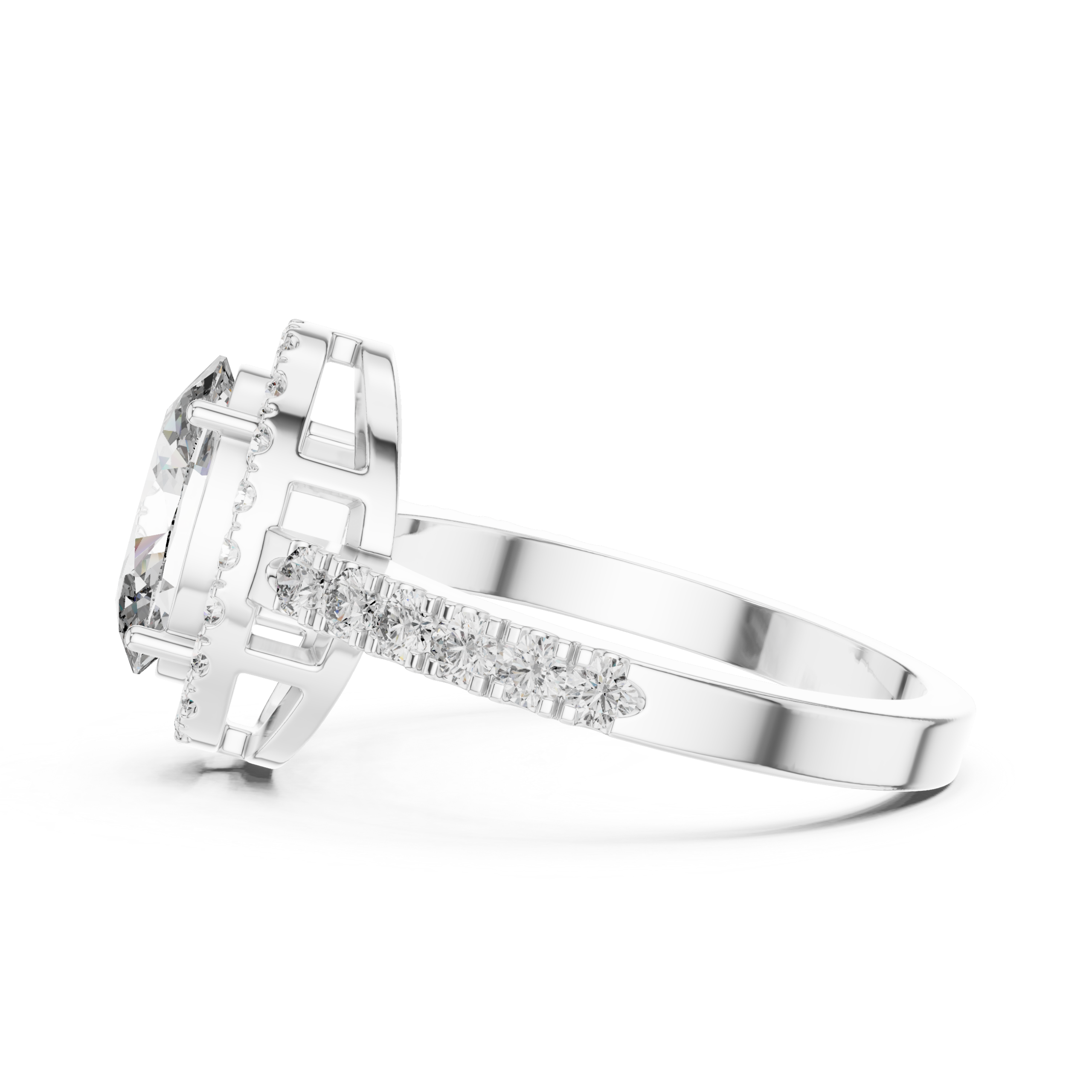 Oval Halo Ring Design - Image 7
