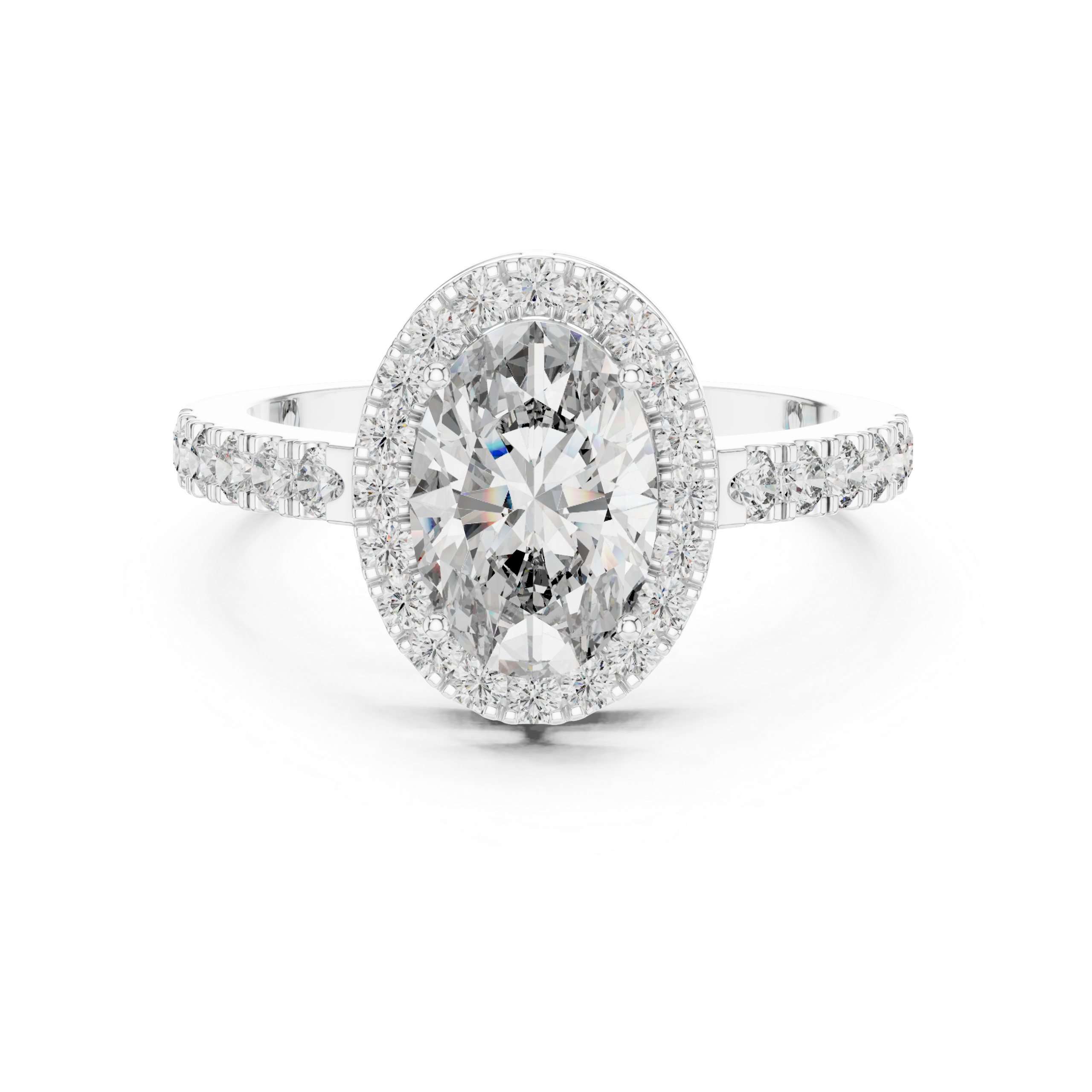 Oval Halo Ring Design - Image 8