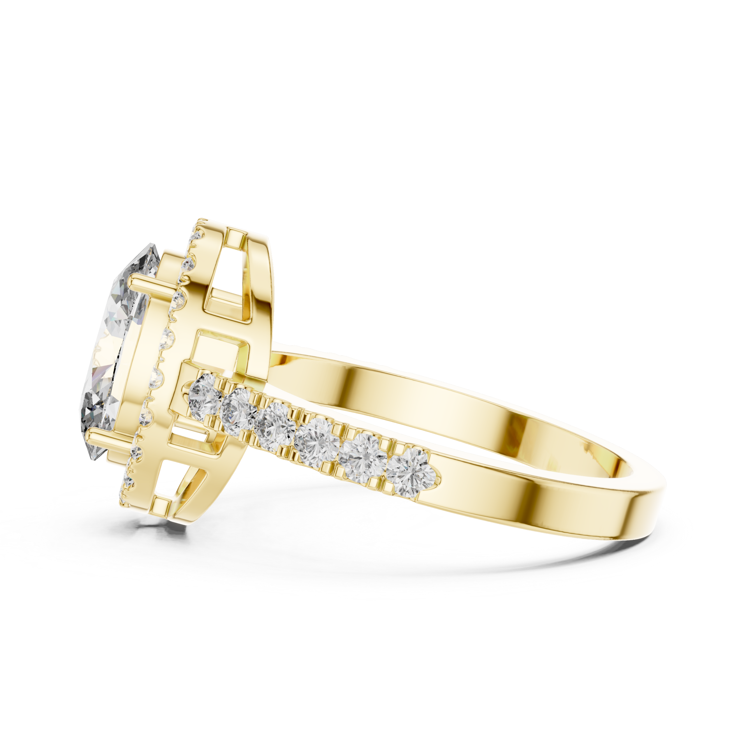 Oval Halo Ring Design - Image 11