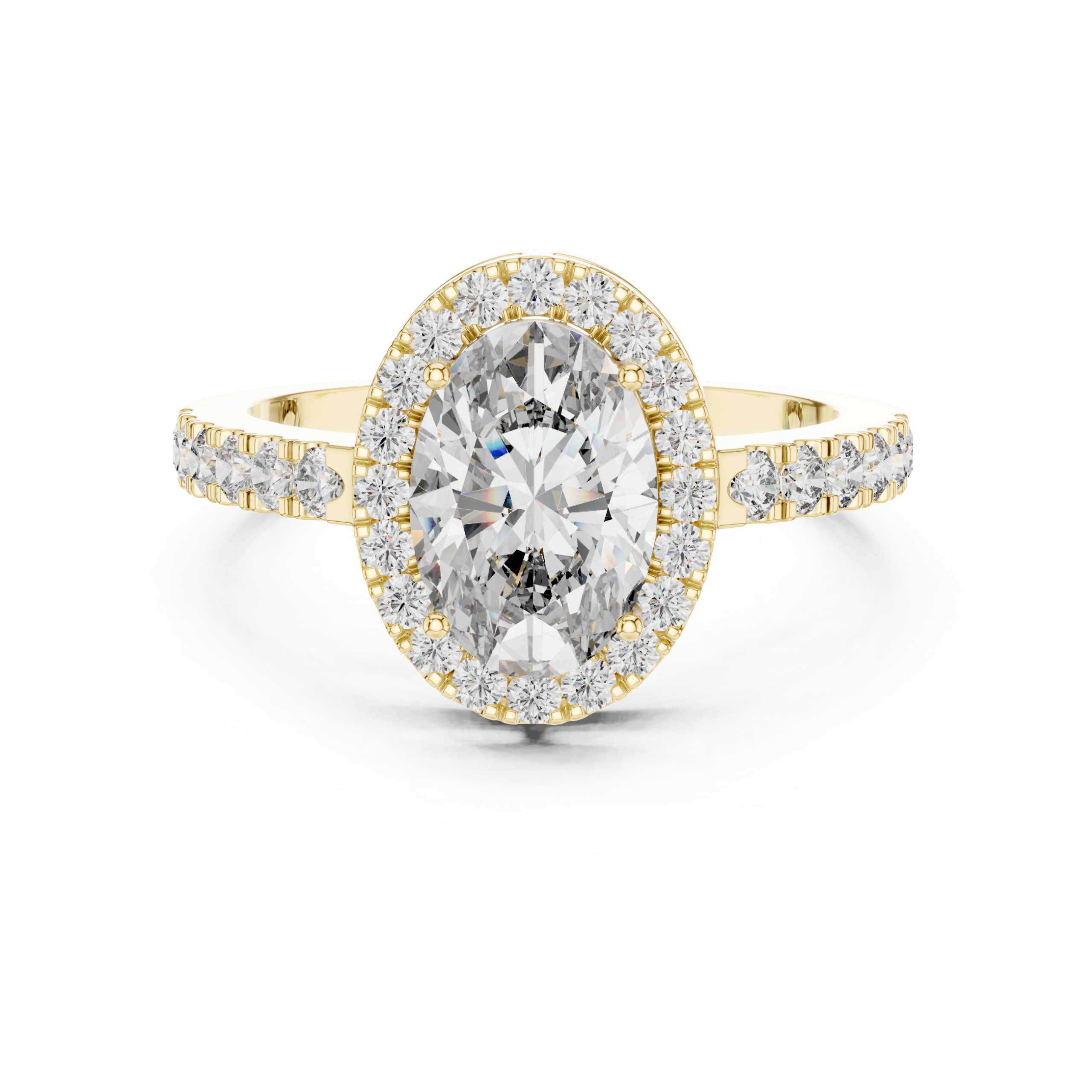 Oval Halo Ring Design - Image 12
